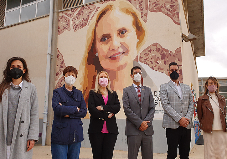 Presentation of the mural dedicated to Dolors Corella Piquer