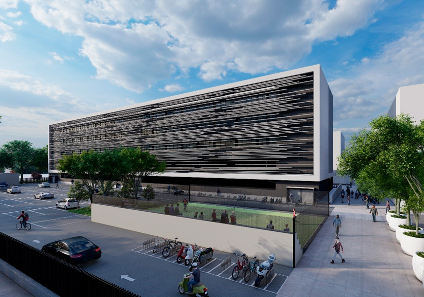 Simulació de l'edifici construit